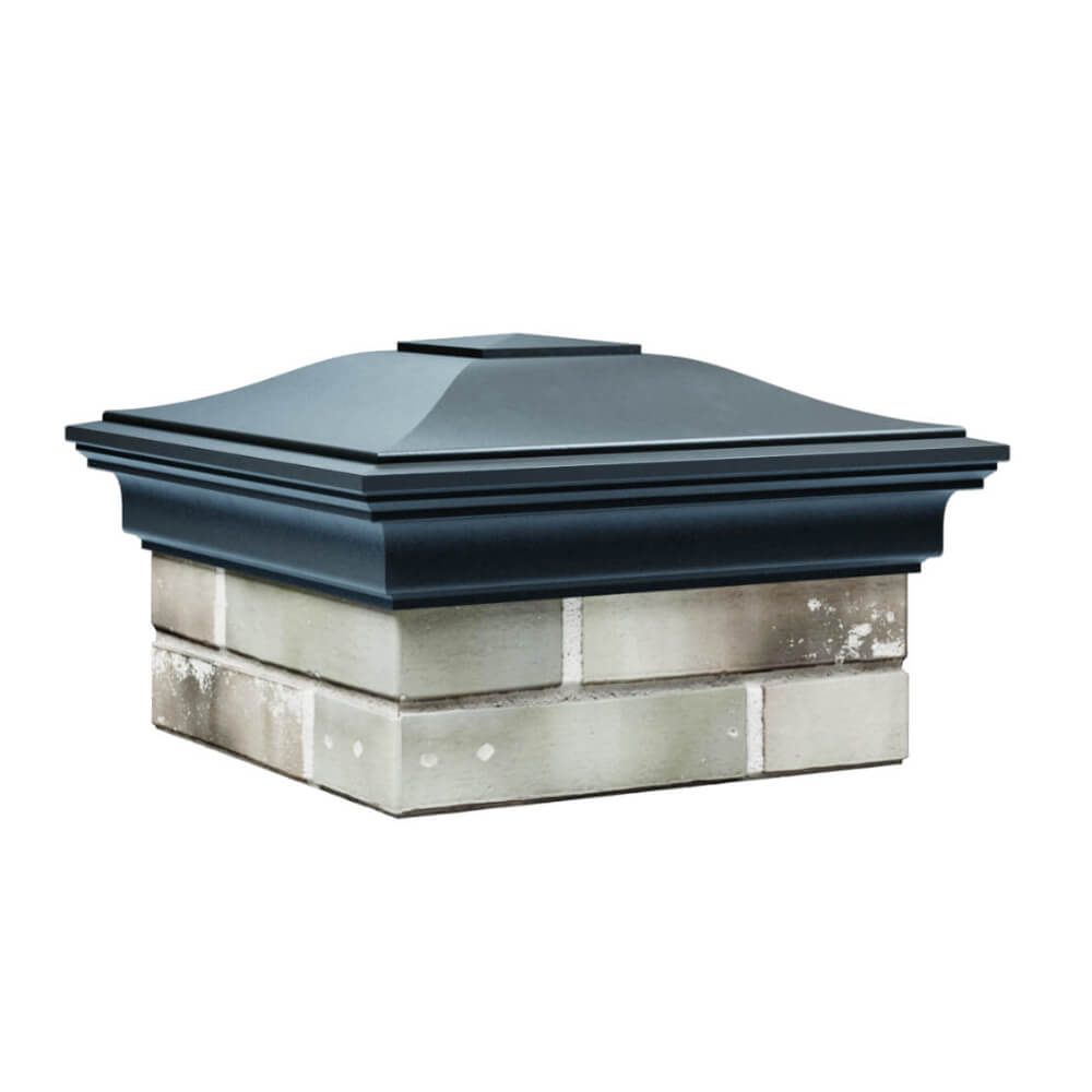 Колпак Zking Монблан Серый на столб 1.5х1.5 еврокирпича 0.7НФ (355х355мм) в Куйбышеве фото