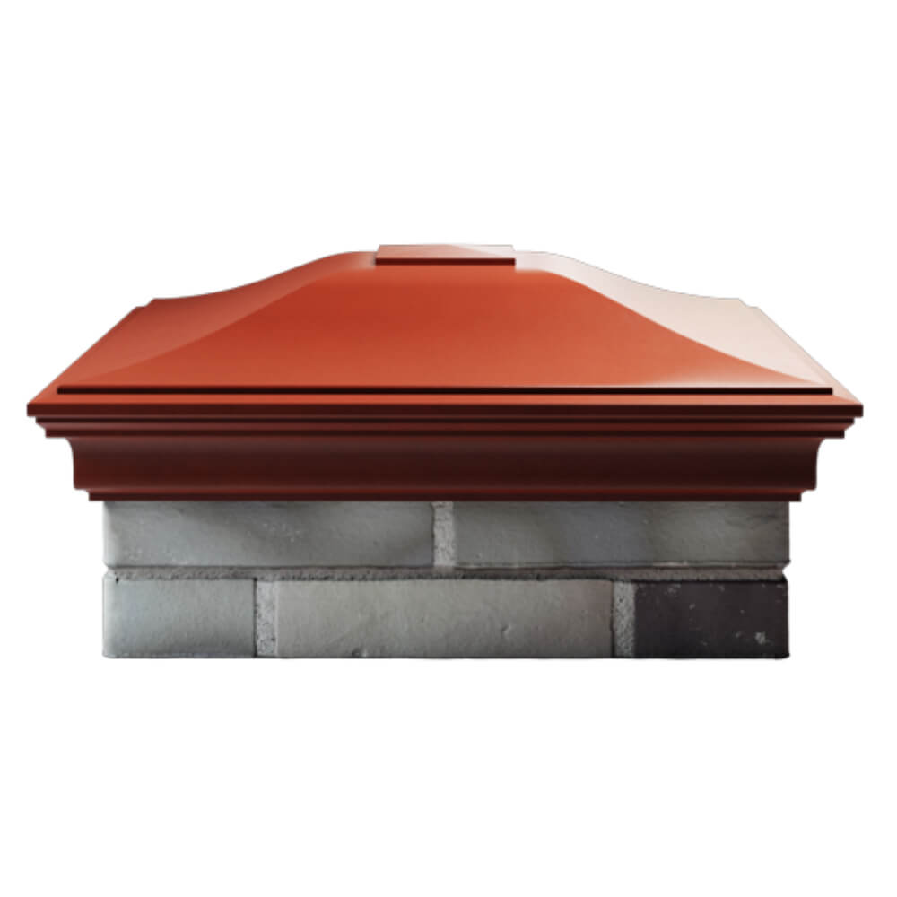 Колпак Zking Монблан Красный на столб 2х2 кирпича (515х515мм) в Куйбышеве фото