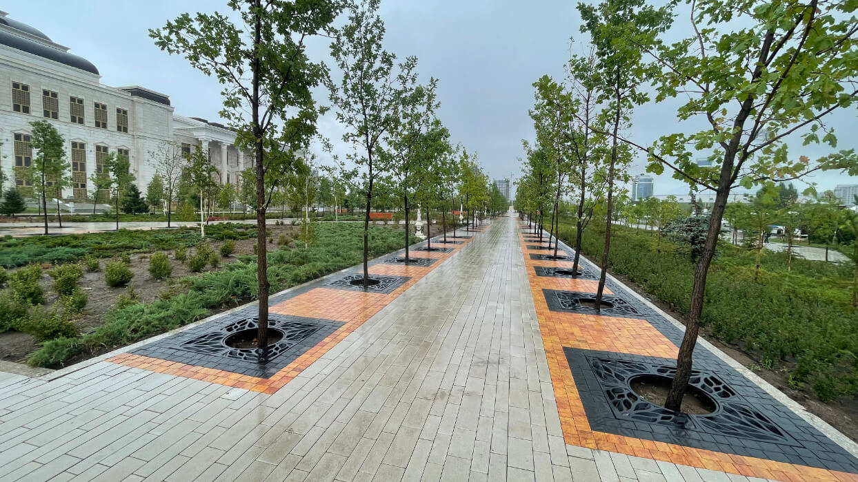 Приствольная решетка для дерева ZKING CRUST 1.2х1.2м Черная в Куйбышеве фото