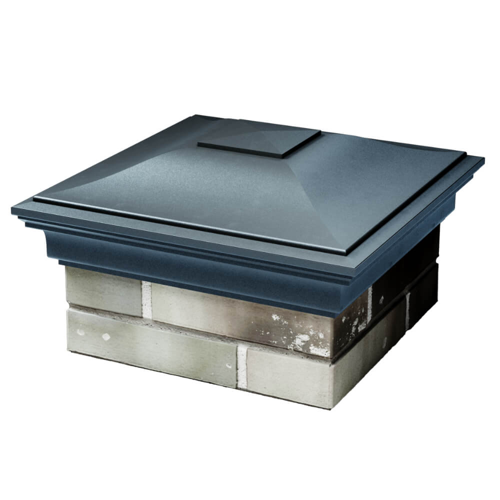 Колпак Zking Монблан Серый на столб 1.5х1.5 кирпича (385х385мм) в Куйбышеве фото