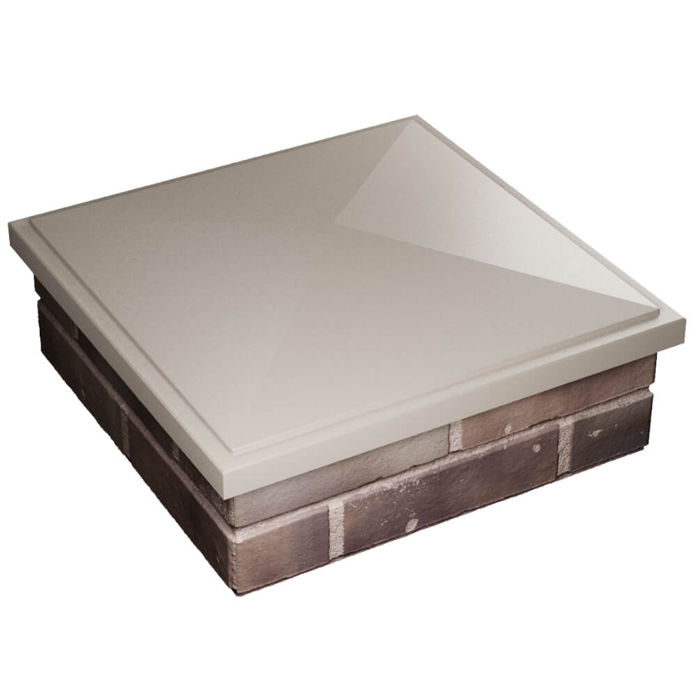 Колпак Zking БонаМоно Бежевый на столб 2х2 кирпича (515х515, 530х530мм) в Куйбышеве фото