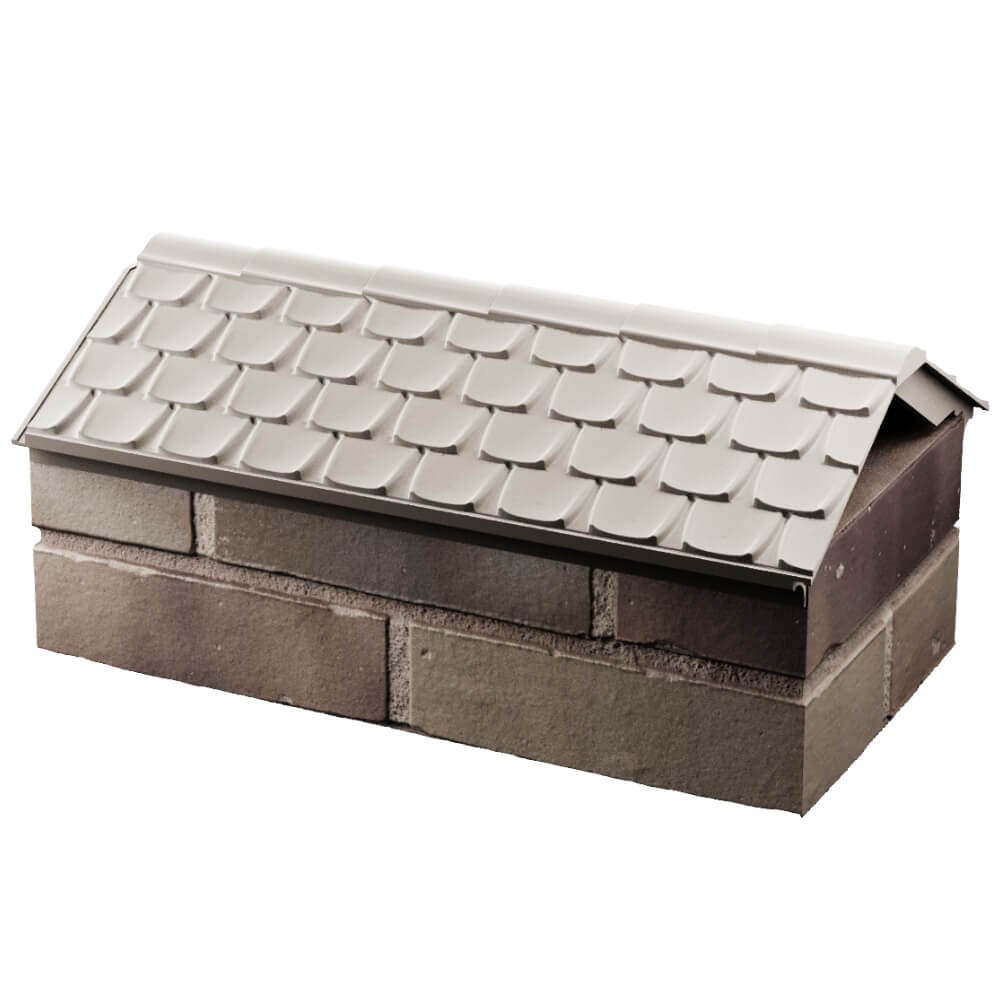 Парапет Zking Эльбрус Бежевый с посадкой на 1 кирпич (255мм) в Куйбышеве фото