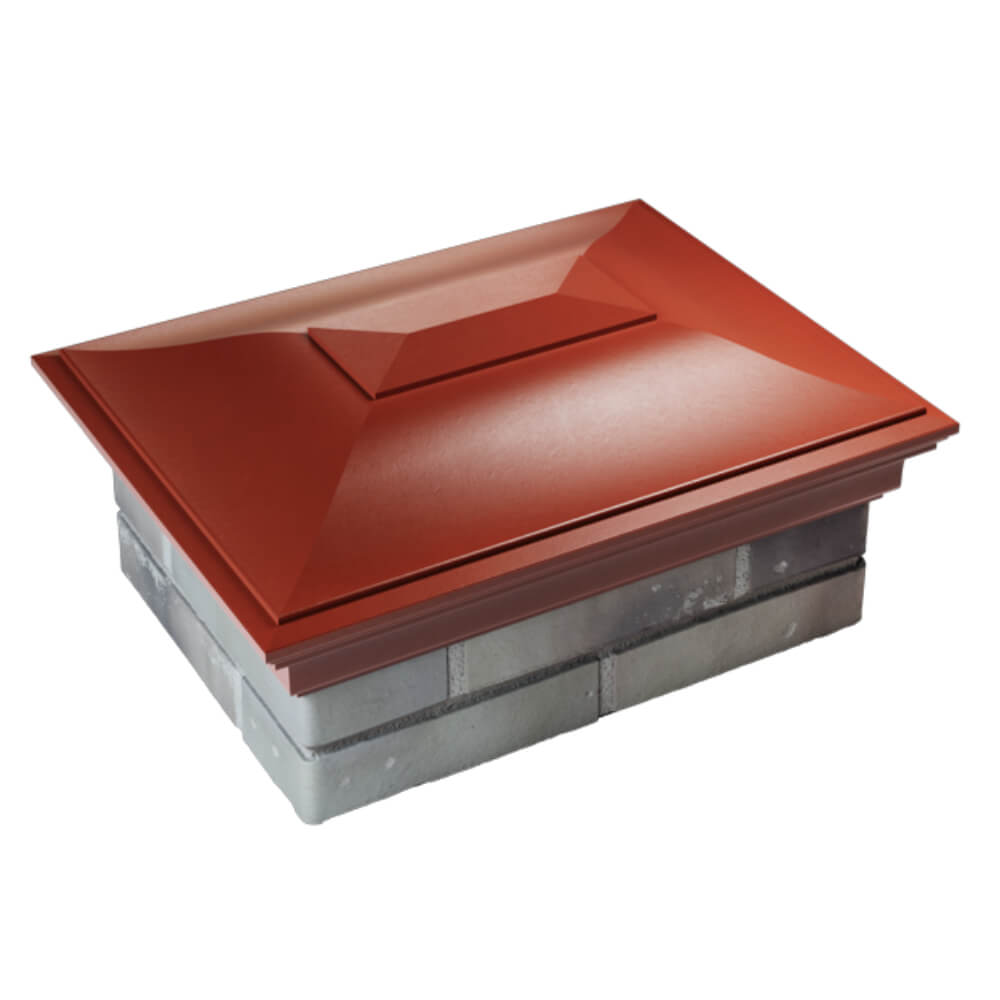 Колпак Zking Монблан Красный на столб 2х1.5 кирпича (515х385мм) Куйбышев фото