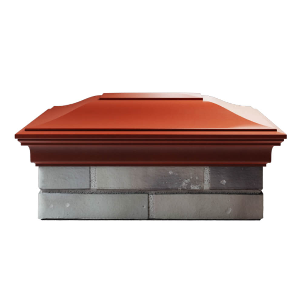 Колпак Zking Монблан Красный на столб 2х1.5 кирпича (515х385мм) в Куйбышеве фото