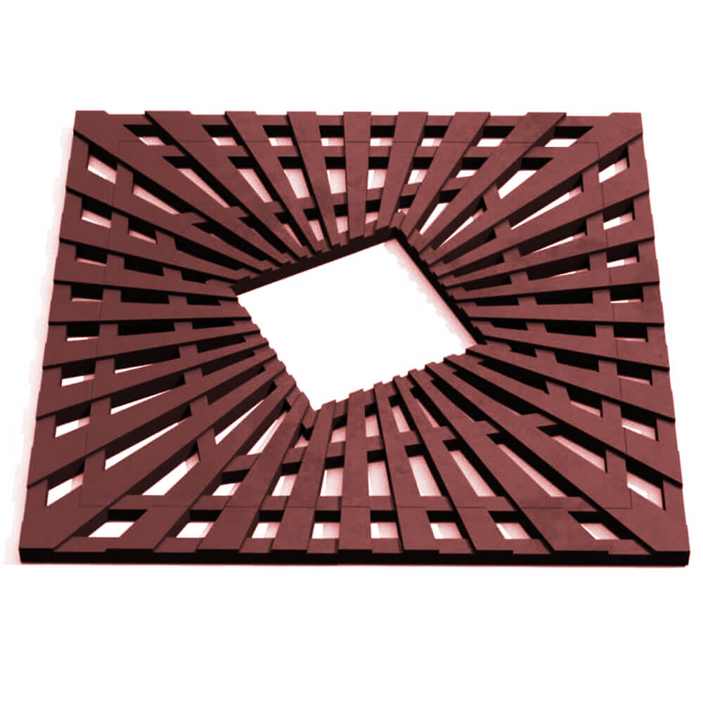 Приствольная решетка для дерева ZKING ATMOSPHERE 1.2х1.2м Коричневая Куйбышев фото