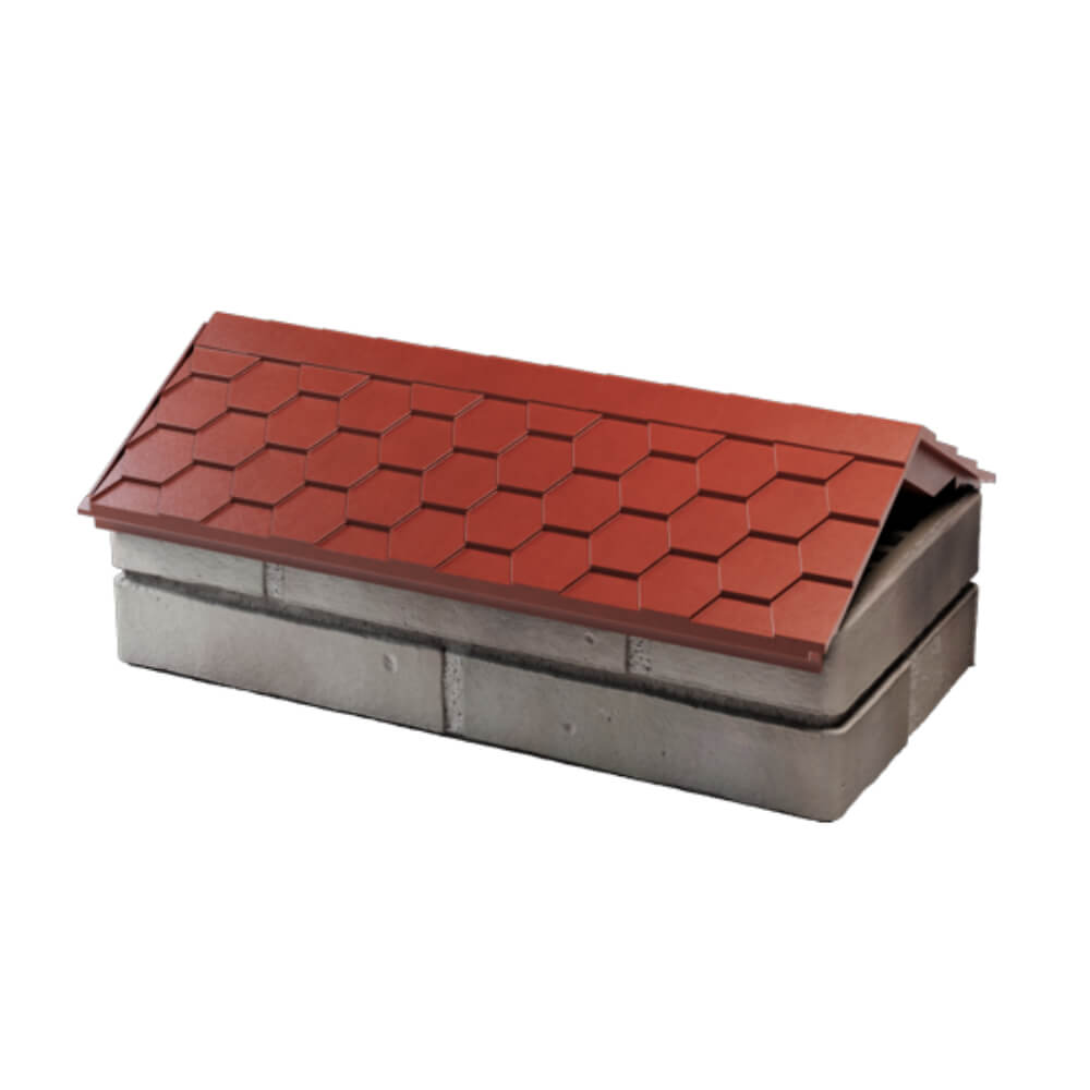 Парапет Zking Эверест Красный с посадкой на 1 кирпич (200/225/255мм) в Куйбышеве фото