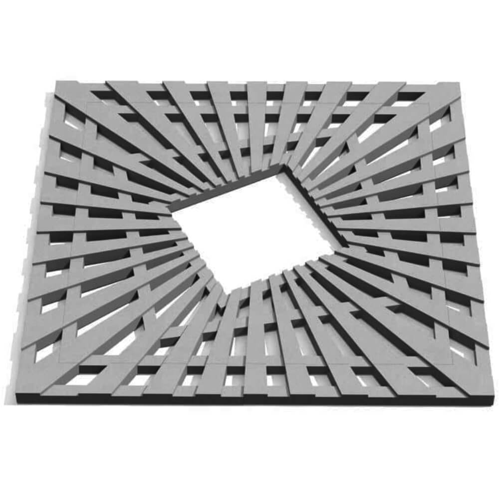 Приствольная решетка для дерева ZKING ATMOSPHERE 1.2х1.2м Серая Куйбышев фото