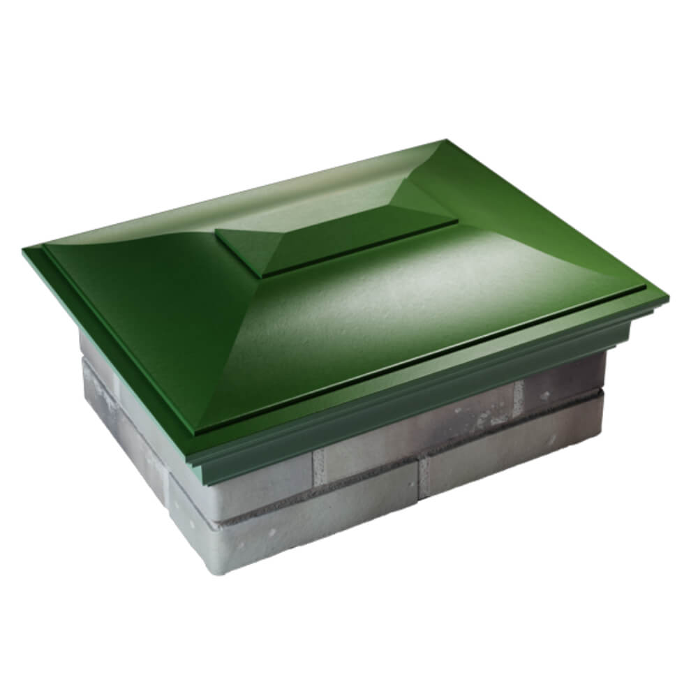 Колпак Zking Монблан Зеленый на столб 2х1.5 кирпича (515х385мм) Куйбышев фото