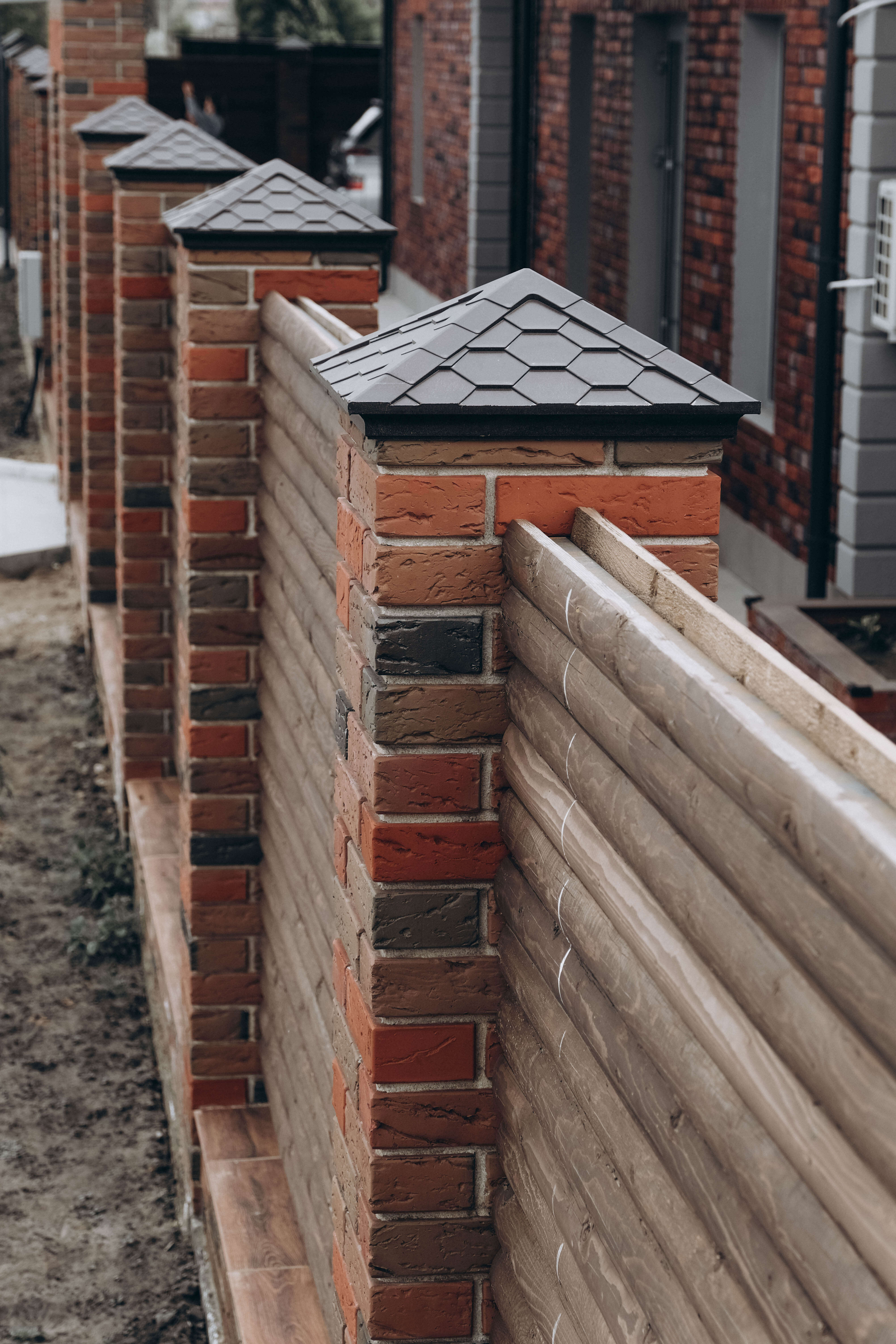 Колпак Zking Эверест Коричневый на столб 1.5х1.5 кирпича (390х390мм) в Куйбышеве фото