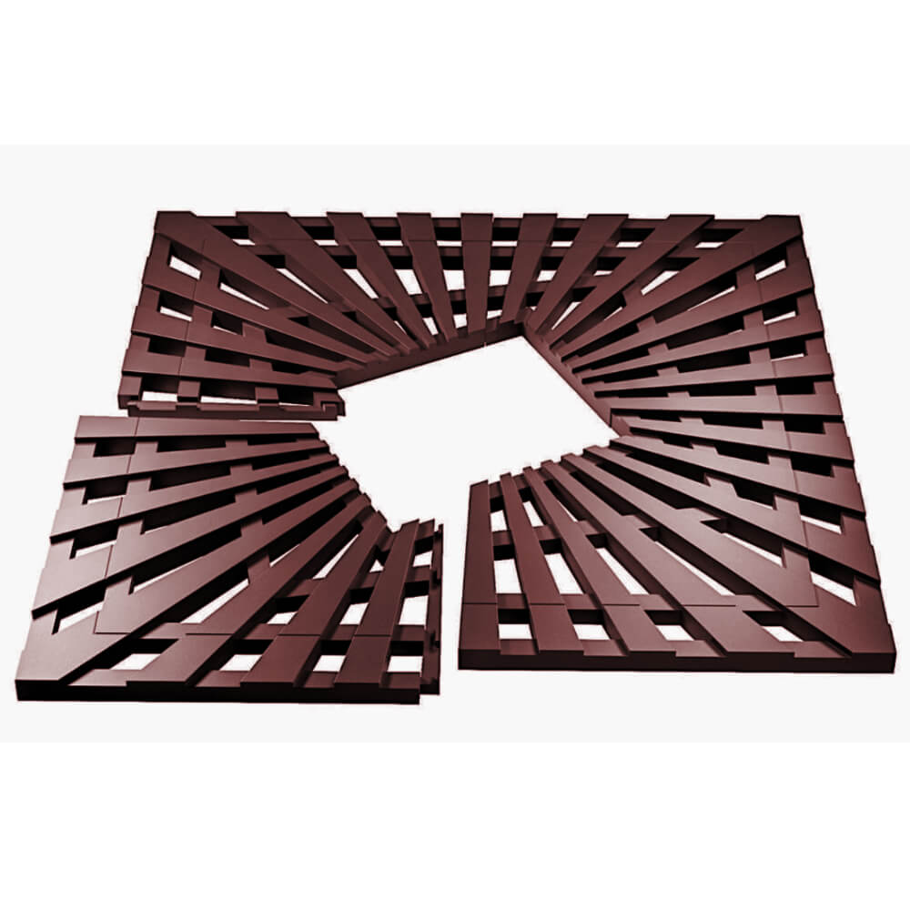 Приствольная решетка для дерева ZKING ATMOSPHERE 1.2х1.2м Коричневая в Куйбышеве фото