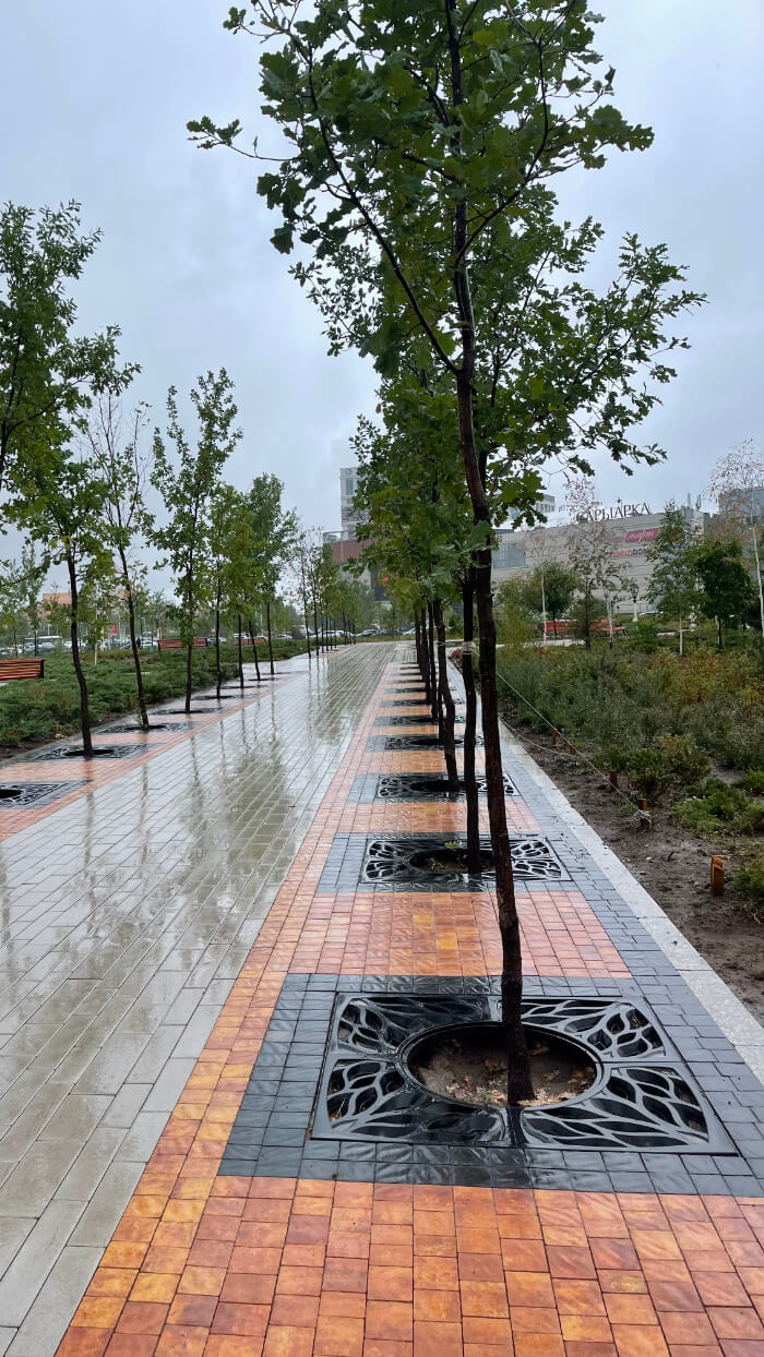 Приствольная решетка для дерева ZKING CRUST 1.2х1.2м Черная в Куйбышеве фото