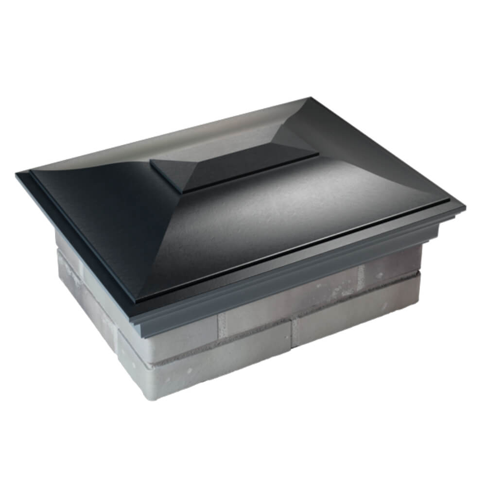 Колпак Zking Монблан Черный на столб 2х1.5 кирпича (515х385мм) Куйбышев фото