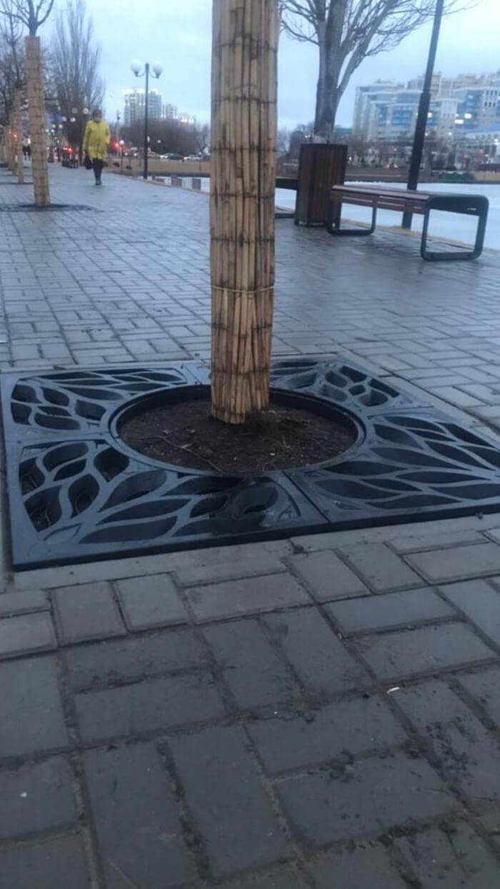 Приствольная решетка для дерева ZKING CRUST 1.2х1.2м Черная в Куйбышеве фото