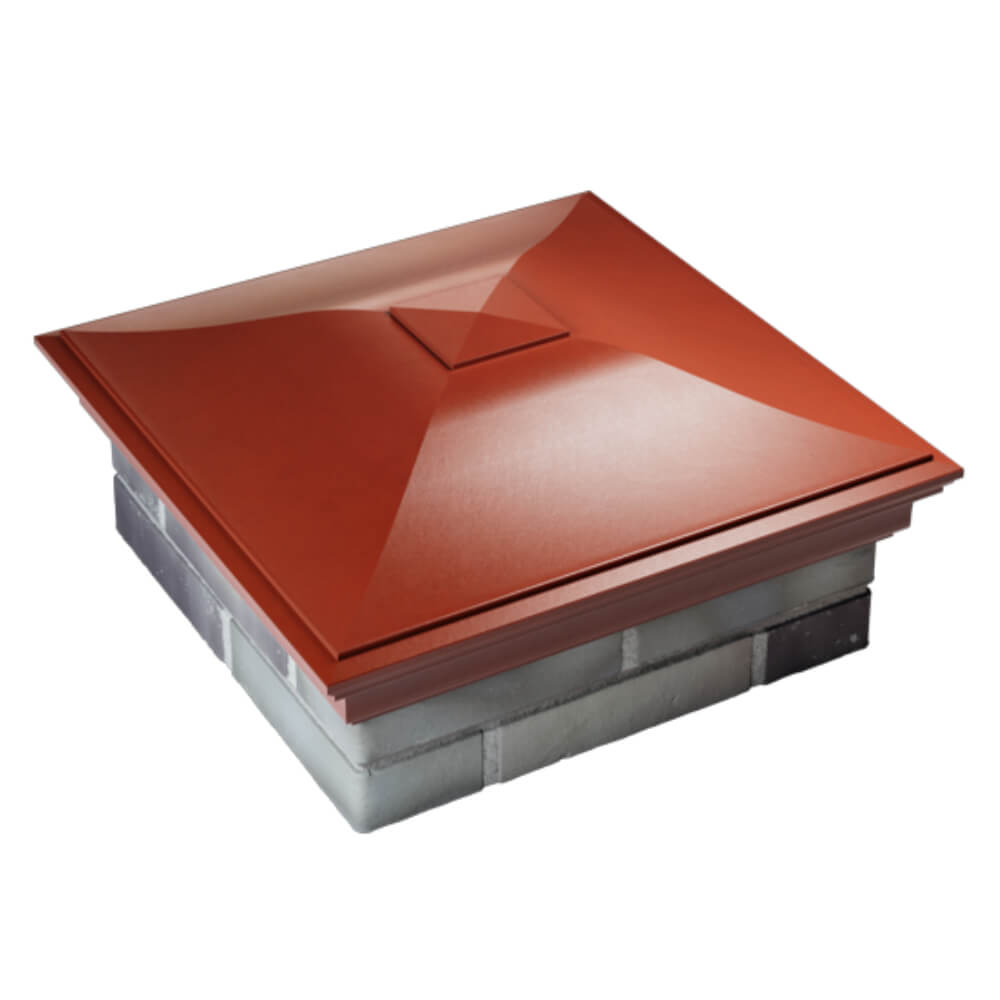 Колпак Zking Монблан Красный на столб 2х2 кирпича (515х515мм) Куйбышев фото