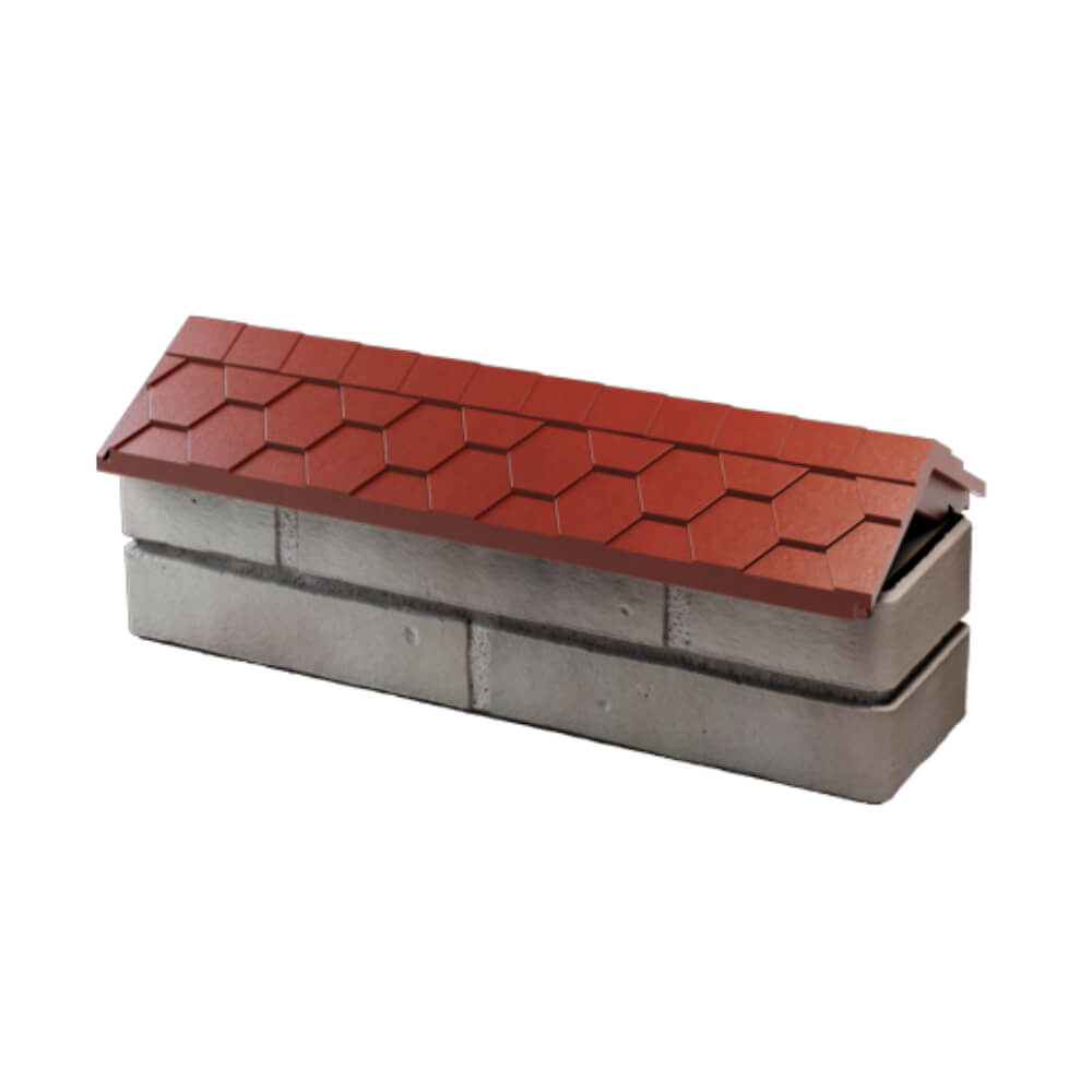 Парапет Zking Эверест Красный с посадкой на 0.5 кирпича (130мм) в Куйбышеве фото