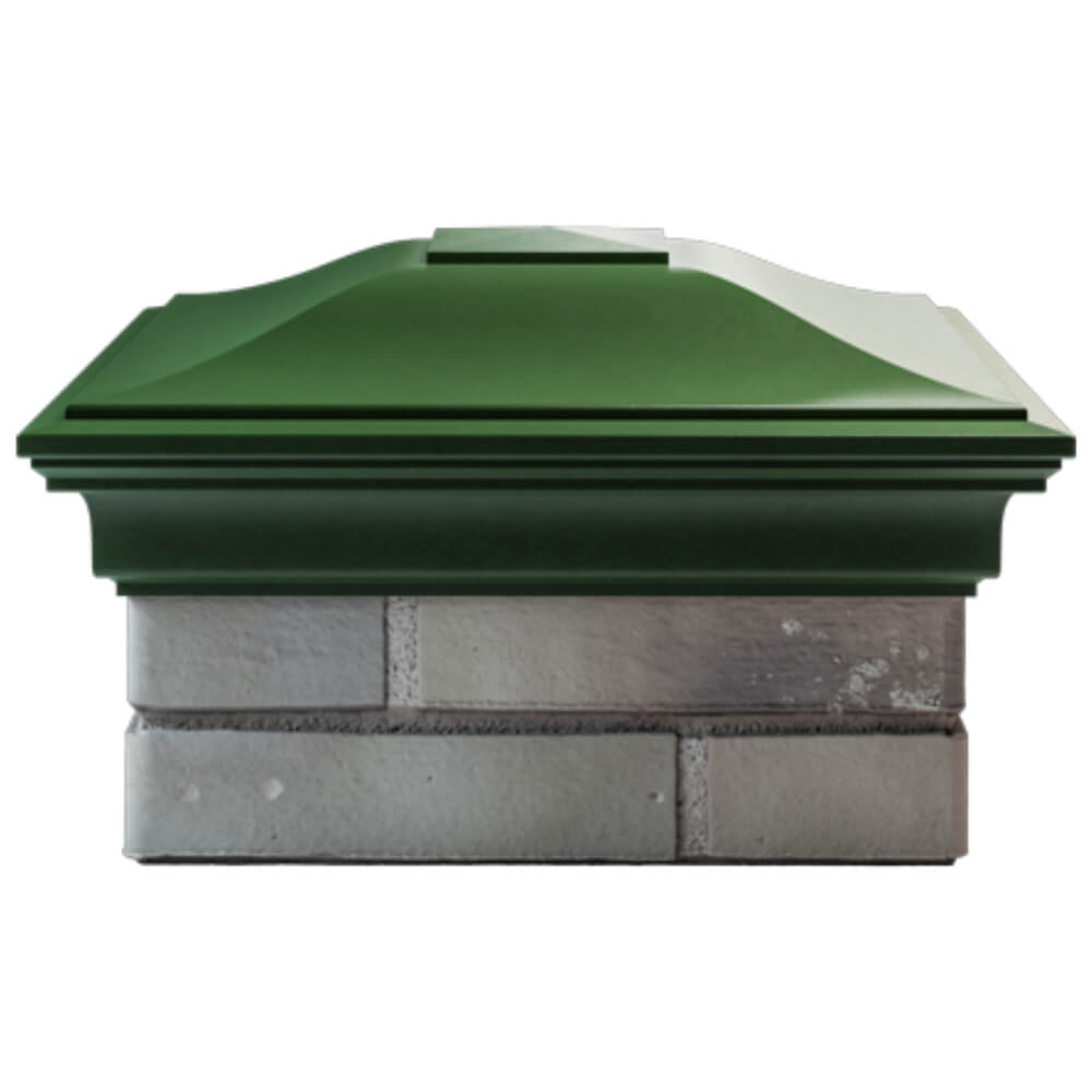 Колпак Zking Монблан Зеленый на столб 1.5х1.5 кирпича (385х385мм) Куйбышев фото