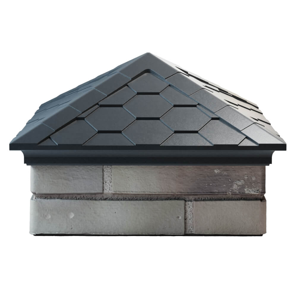 Колпак Zking Эверест Серый на столб 1.5х1.5 кирпича (390х390мм) Куйбышев фото