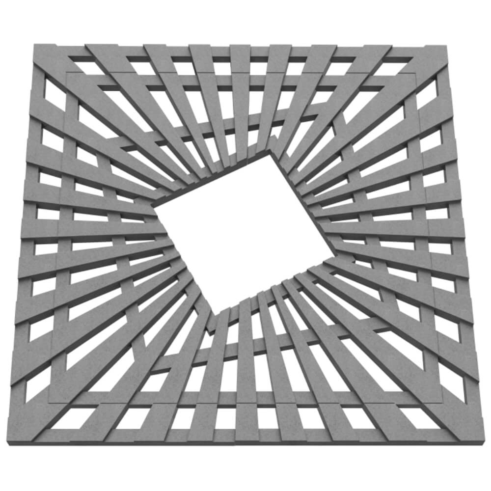 Приствольная решетка для дерева ZKING ATMOSPHERE 1.2х1.2м Серая в Куйбышеве фото