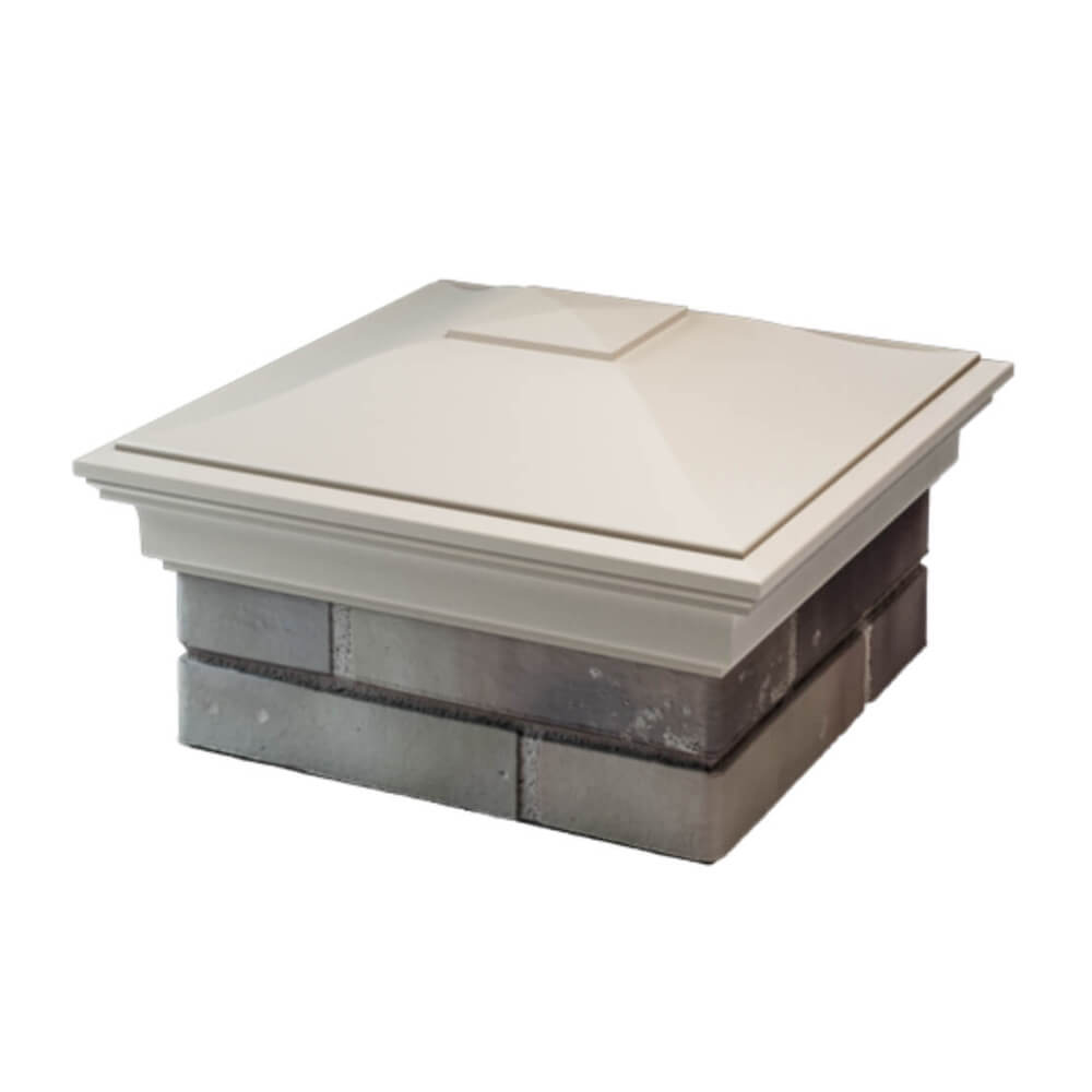 Колпак Zking Монблан Бежевый на столб 1.5х1.5 еврокирпича 0.7НФ (355х355мм) в Куйбышеве фото