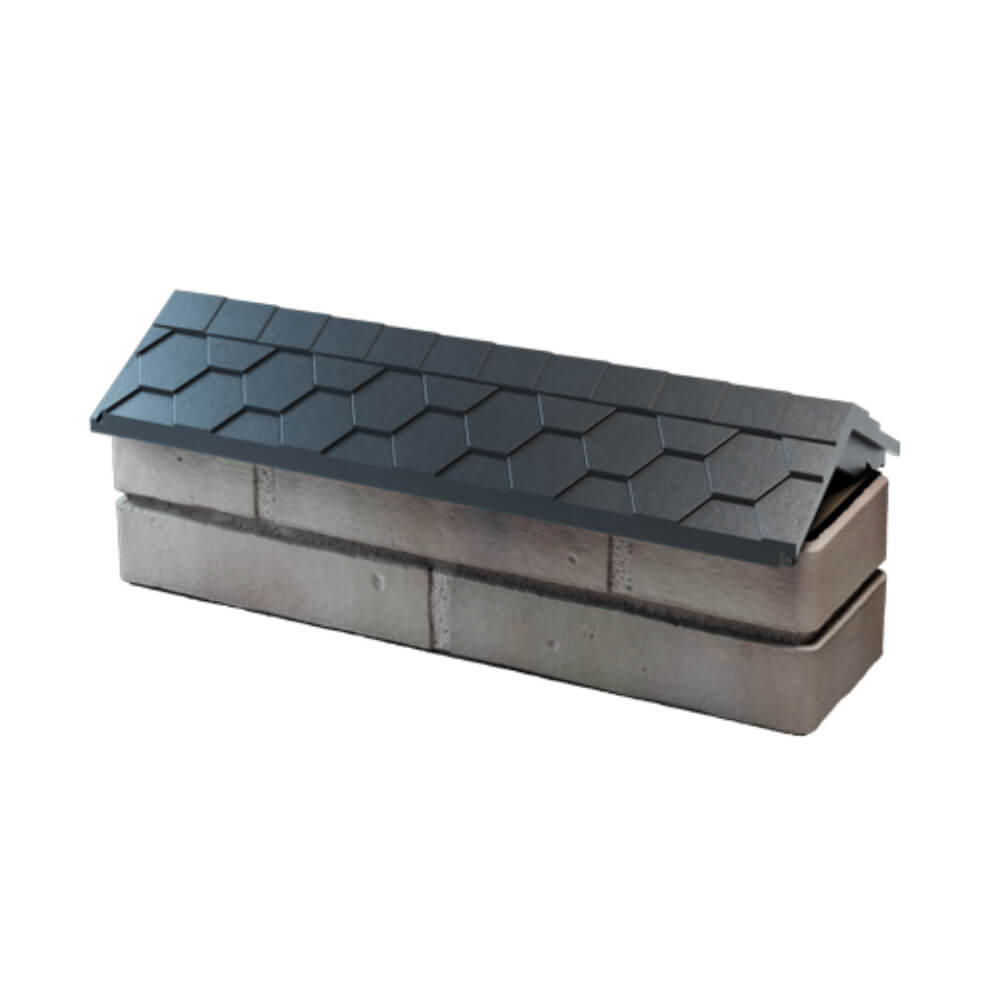 Парапет Zking Эверест Серый с посадкой на 0.5 кирпича (130мм) в Куйбышеве фото