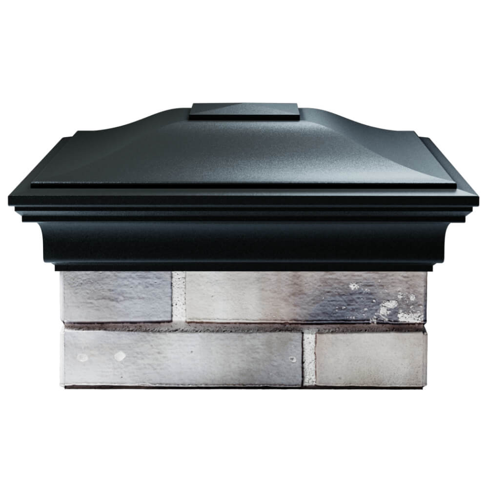 Колпак Zking Монблан Черный на столб 1.5х1.5 кирпича (385х385мм) Куйбышев фото