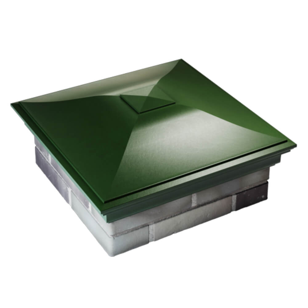 Колпак Zking Монблан Зеленый на столб 2х2 кирпича (515х515мм) Куйбышев фото