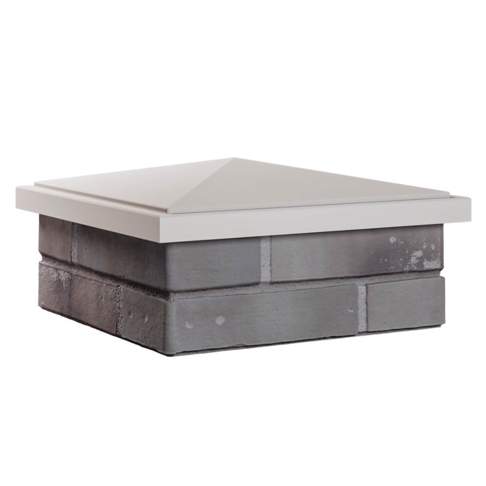 Колпак Zking БонаМоно Бежевый на столб 1.5х1.5 кирпича (385х385, 400х400мм) в Куйбышеве фото