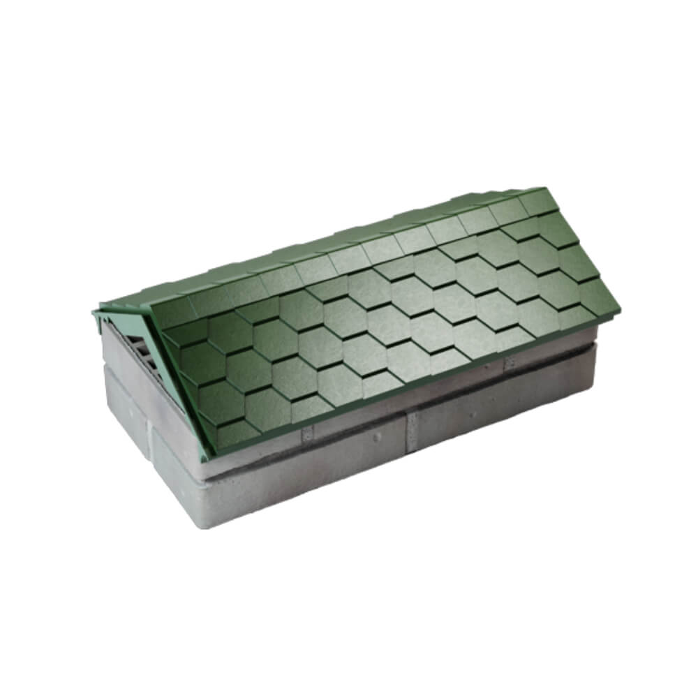 Парапет Zking Эверест Зеленый с посадкой на 1 кирпич (200/225/255мм) в Куйбышеве фото