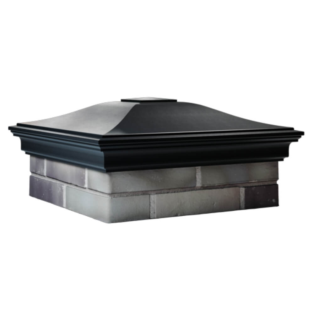 Колпак Zking Монблан Черный на столб 2х2 кирпича (515х515мм) в Куйбышеве фото