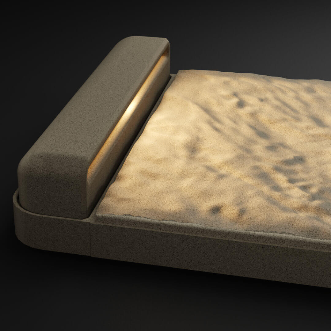 LED Светильник для шаговой плиты STONE Светлая Галька 330х75х98мм Куйбышев фото