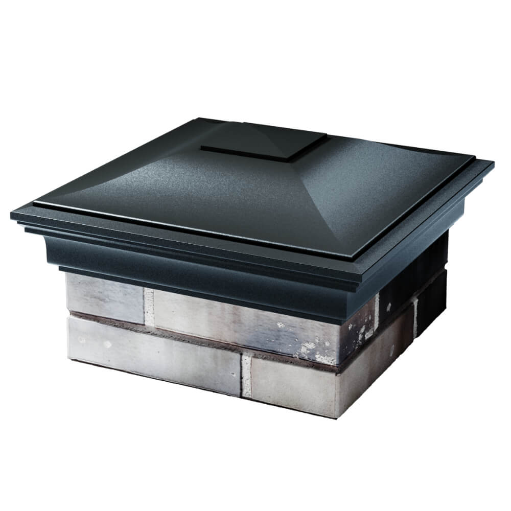 Колпак Zking Монблан Черный на столб 1.5х1.5 кирпича (385х385мм) в Куйбышеве фото