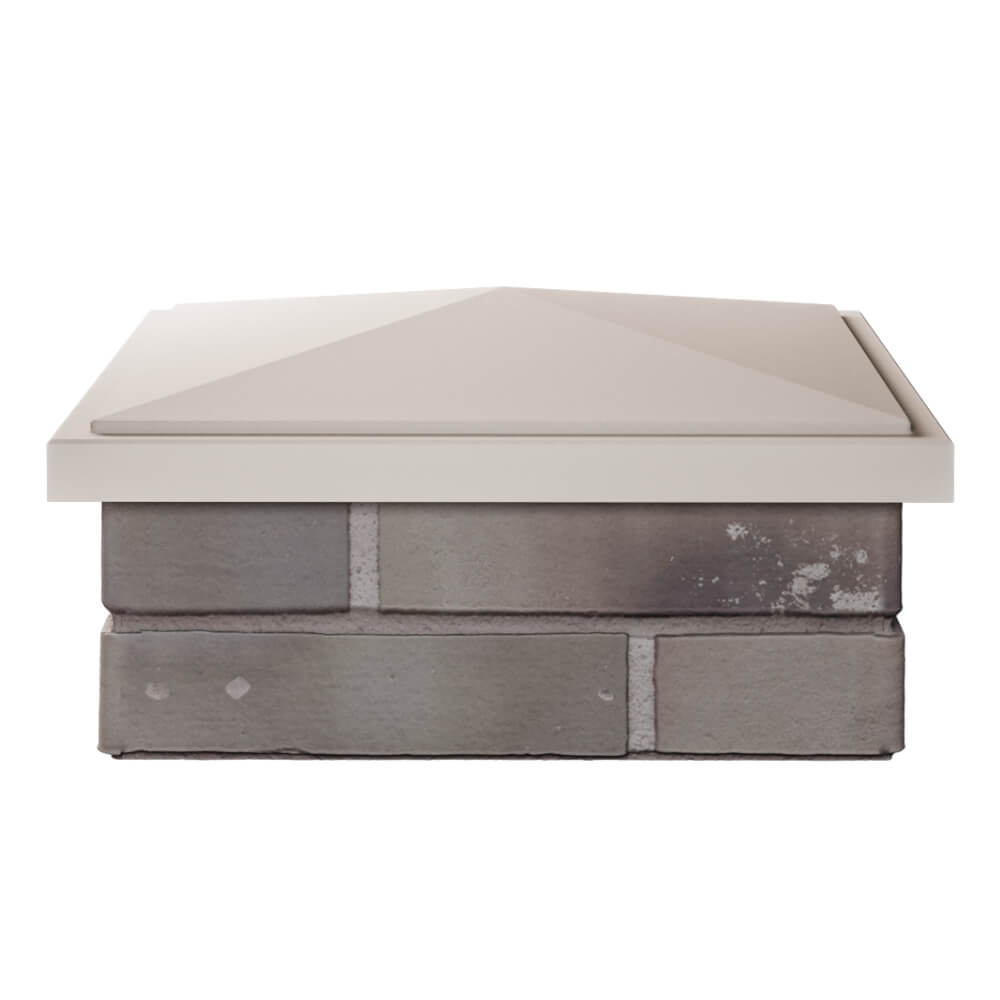 Колпак Zking БонаМоно Бежевый на столб 1.5х1.5 кирпича (385х385, 400х400мм) Куйбышев фото