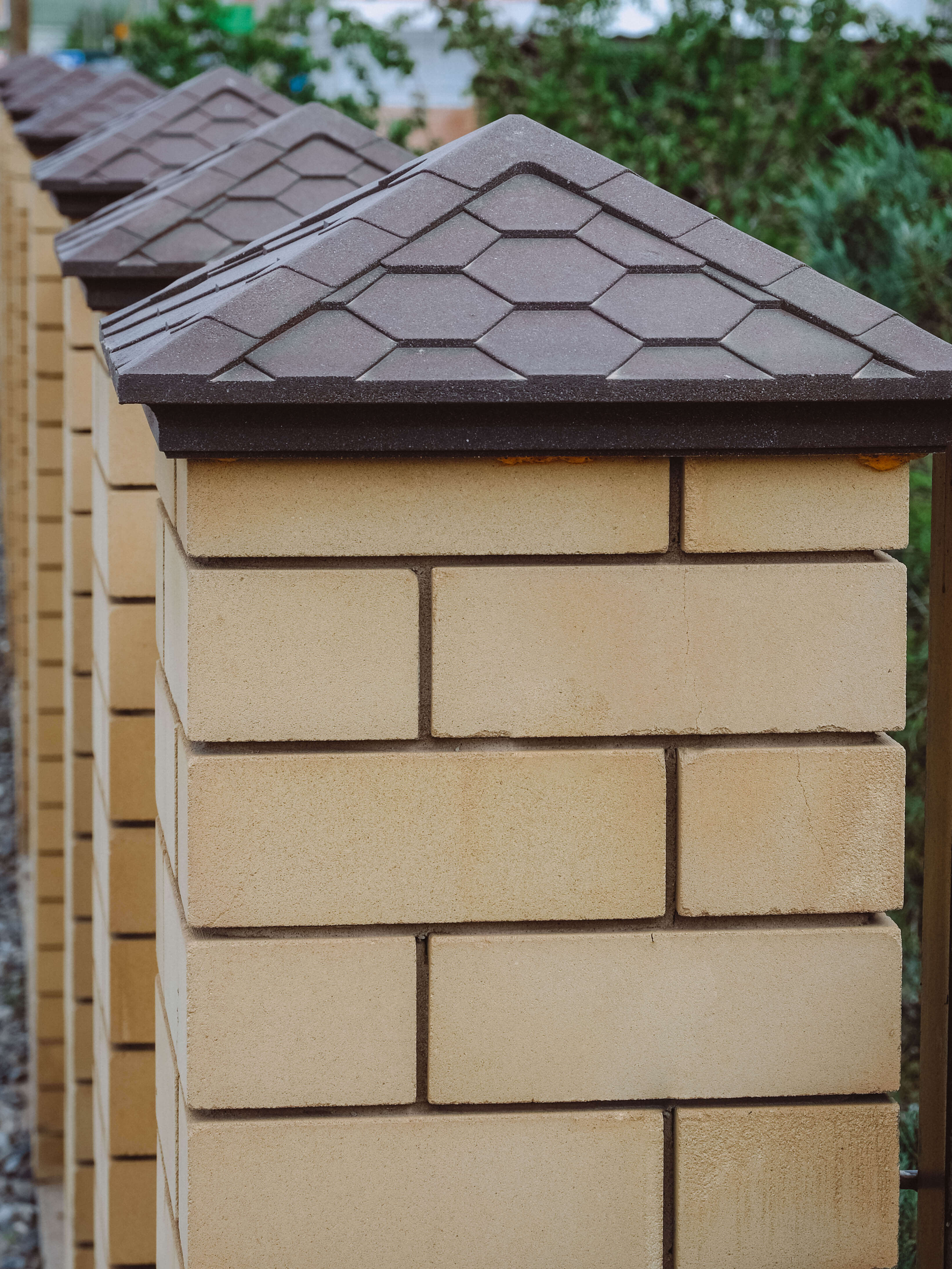 Колпак Zking Эверест Коричневый на столб 1.5х1.5 кирпича (390х390мм) в Куйбышеве фото