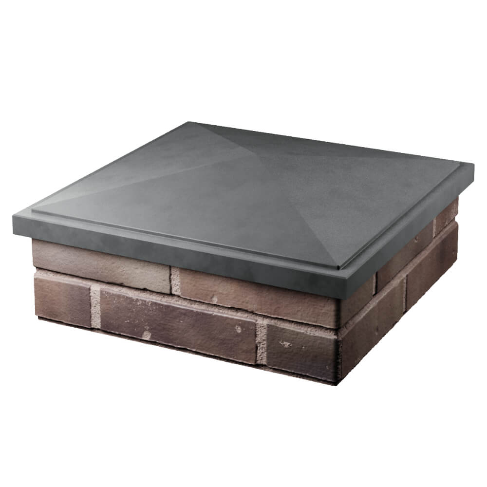 Колпак Zking БонаМоно Серый на столб 2х2 кирпича (515х515, 530х530мм) в Куйбышеве фото