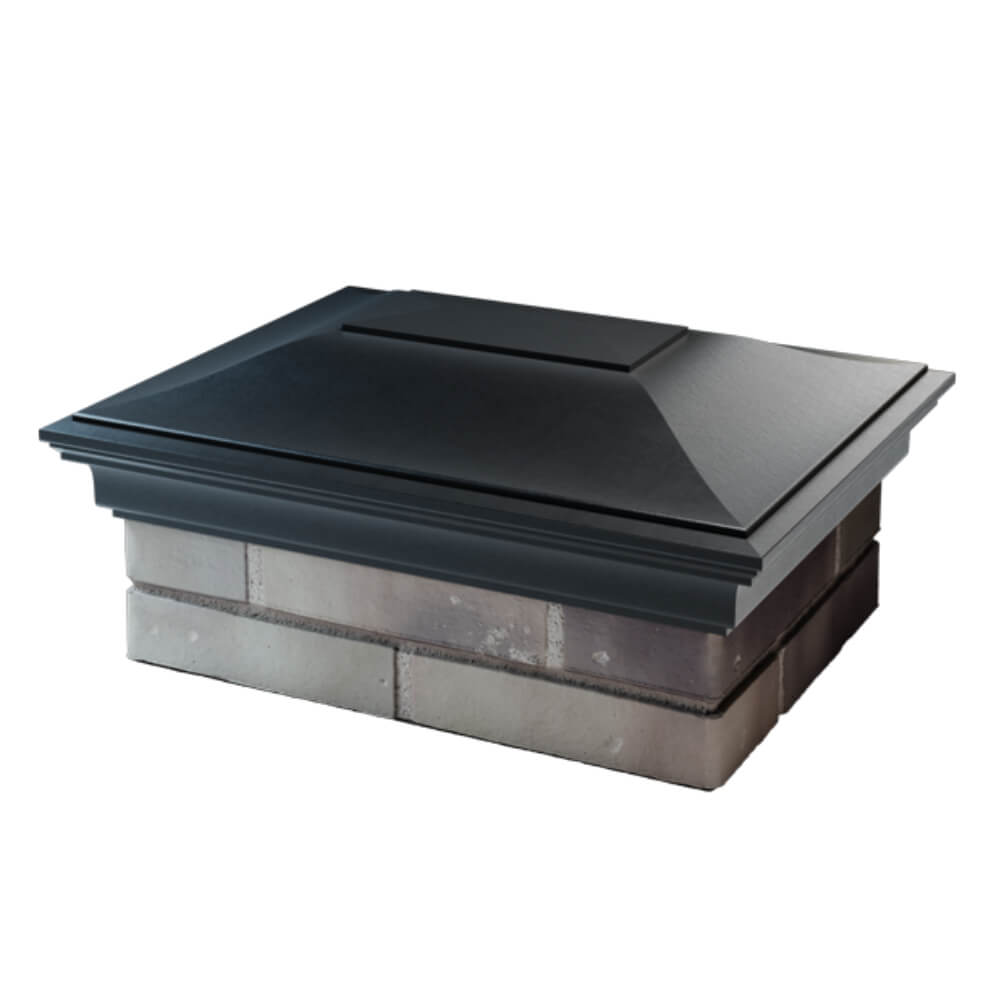 Колпак Zking Монблан Черный на столб 2х1.5 кирпича (515х385мм) в Куйбышеве фото