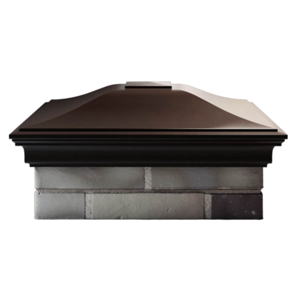 Колпак Zking Монблан Коричневый на столб 2х2 кирпича (515х515мм) в Куйбышеве фото