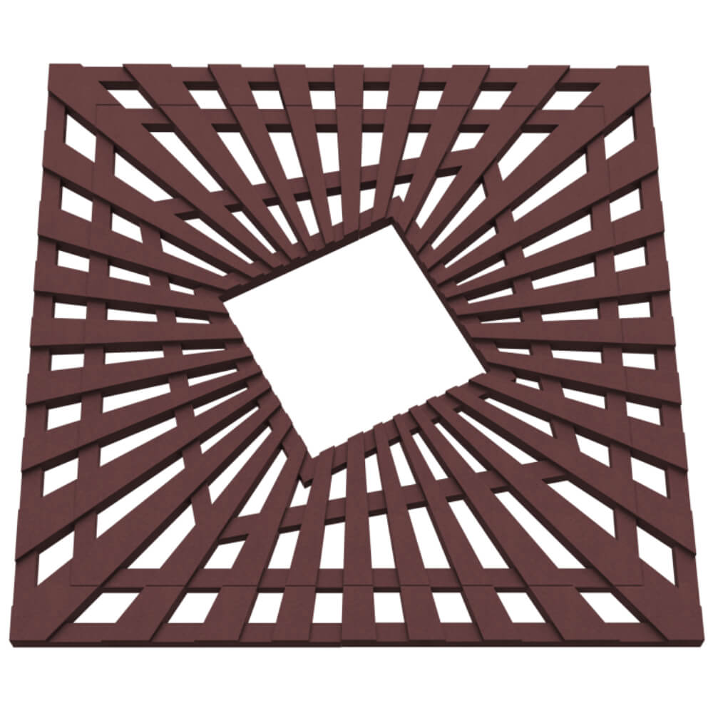 Приствольная решетка для дерева ZKING ATMOSPHERE 1.2х1.2м Коричневая в Куйбышеве фото