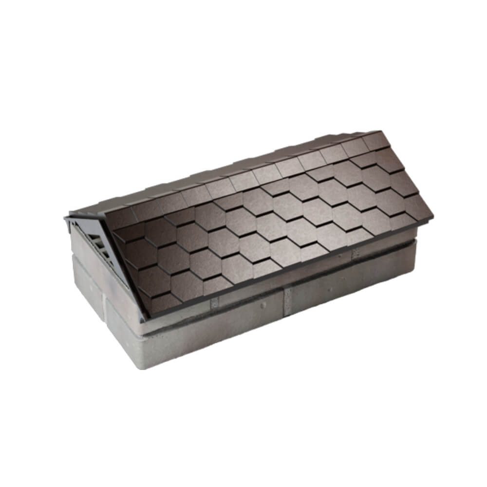 Парапет Zking Эверест Коричневый с посадкой на 1 кирпич (200/225/255мм) в Куйбышеве фото