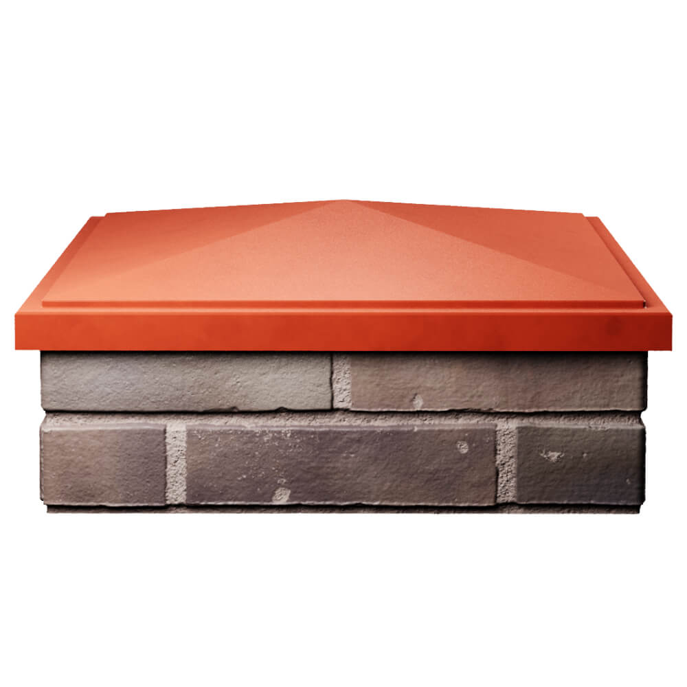 Колпак Zking БонаМоно Красный на столб 2х2 кирпича (515х515, 530х530мм) Куйбышев фото