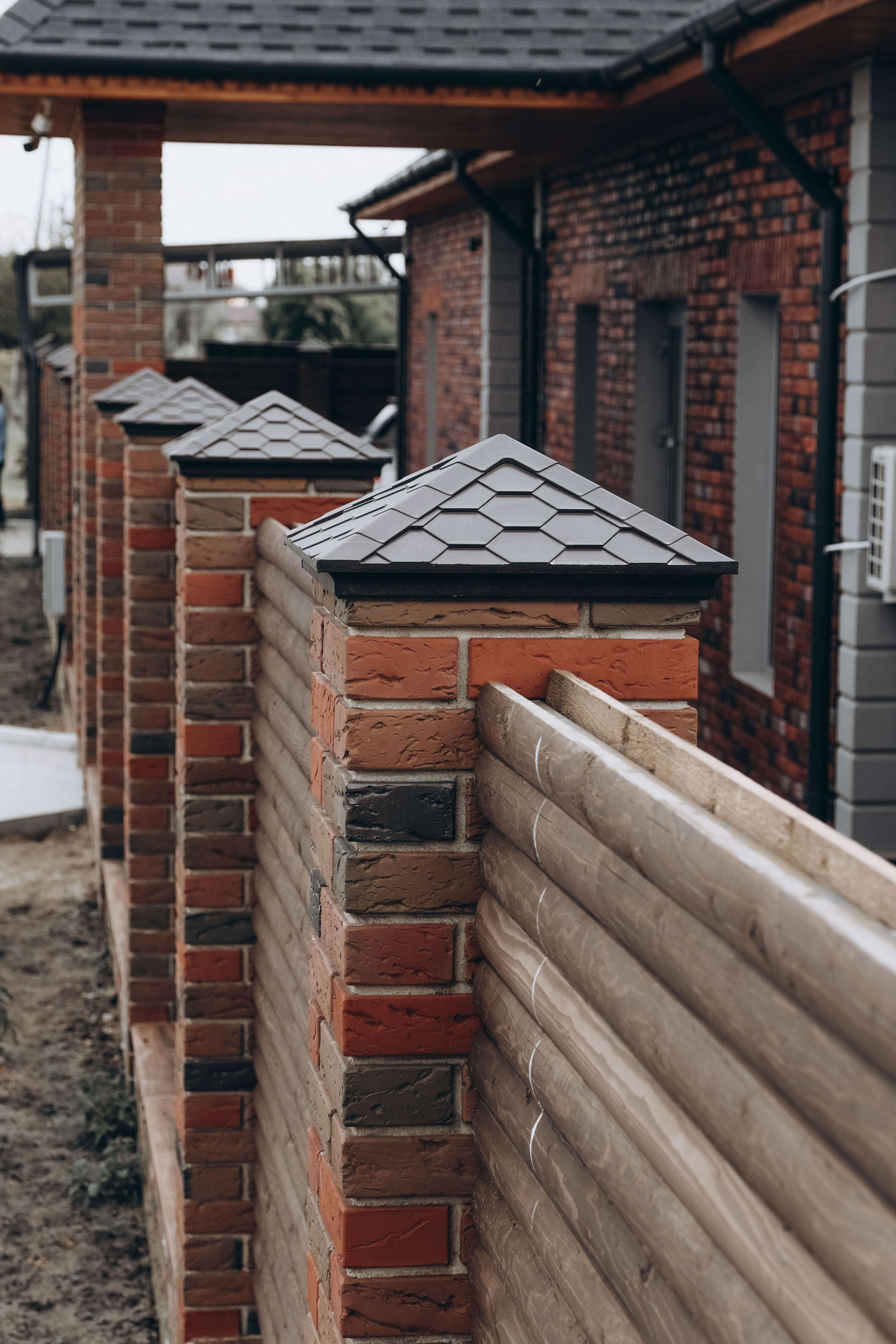 Колпак Zking Эверест Коричневый на столб 1.5х1.5 кирпича (390х390мм) в Куйбышеве фото