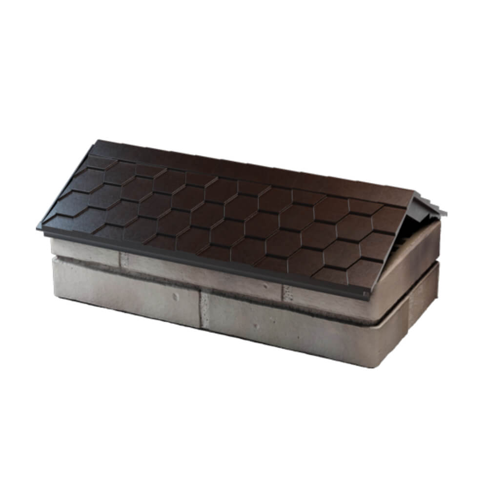 Парапет Zking Эверест Коричневый с посадкой на 1 кирпич (200/225/255мм) в Куйбышеве фото