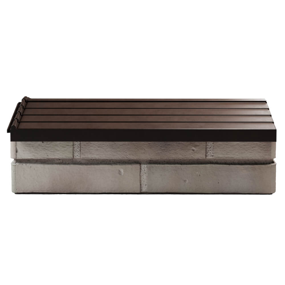 Парапет Zking Бона ХайТек Коричневый с посадкой на 1 кирпич (200/225/255мм) в Куйбышеве фото