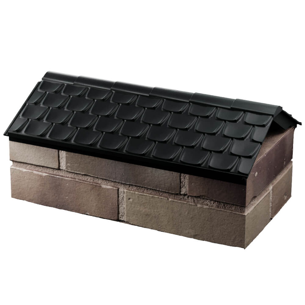 Парапет Zking Эльбрус Черный с посадкой на 1 кирпич (255мм) в Куйбышеве фото