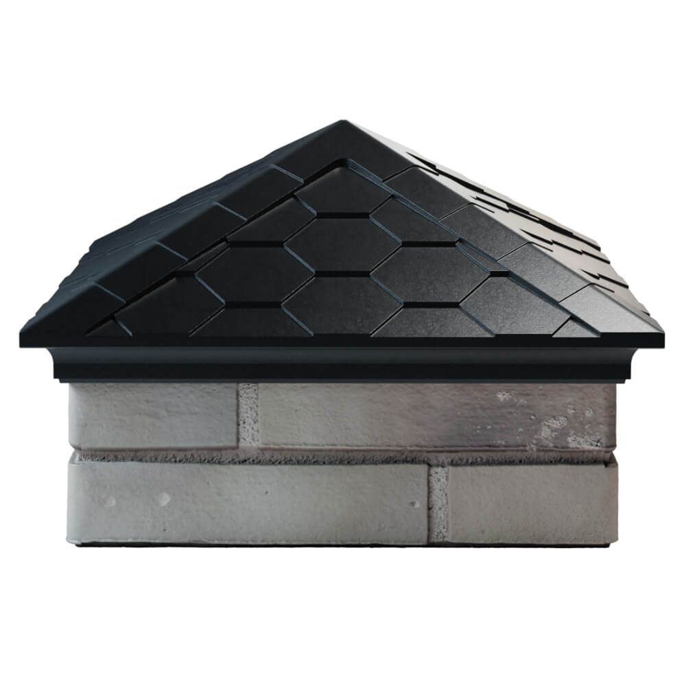 Колпак Zking Эверест Черный на столб 1.5х1.5 кирпича (390х390мм) Куйбышев фото