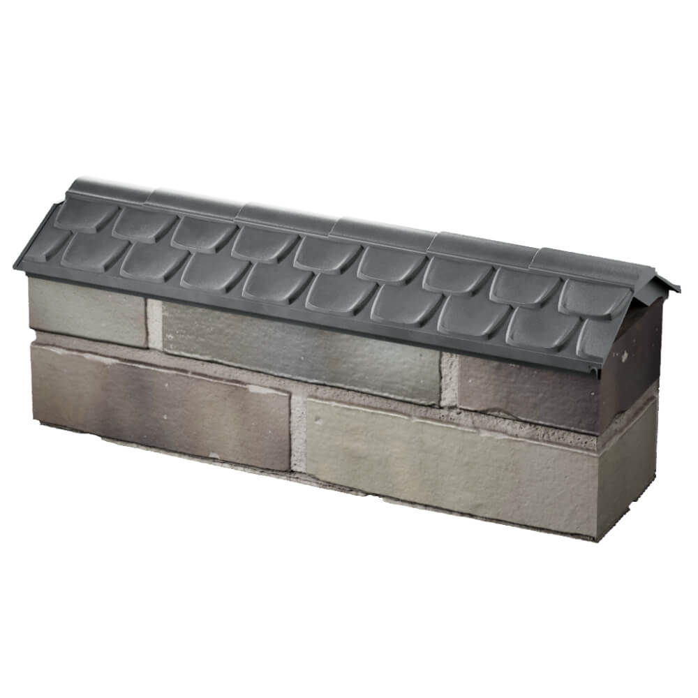 Парапет Zking Эльбрус Серый с посадкой на 0.5 кирпича (130мм) в Куйбышеве фото