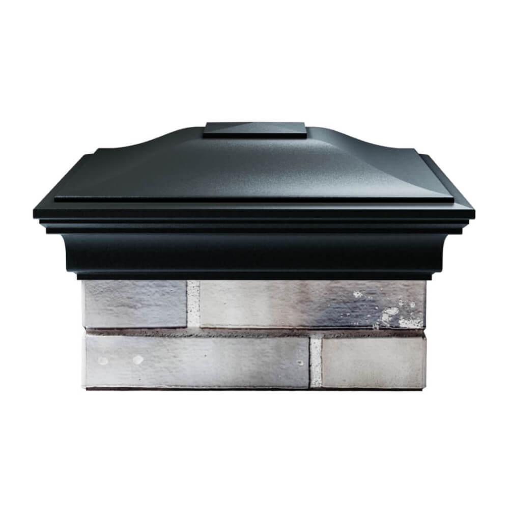 Колпак Zking Монблан Черный на столб 1.5х1.5 еврокирпича 0.7НФ (355х355мм) Куйбышев фото