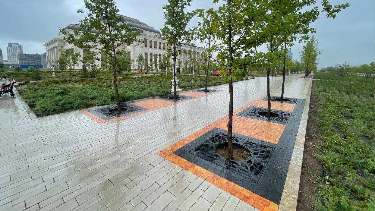 Приствольная решетка для дерева ZKING CRUST 1.2х1.2м Черная в Куйбышеве фото