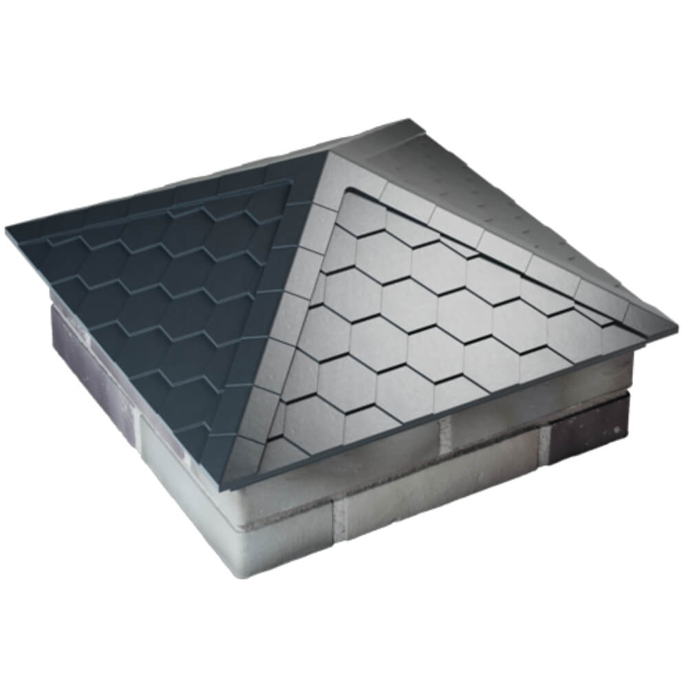 Колпак Zking Эверест Серый на столб 2х2 кирпича (535х535мм) Куйбышев фото