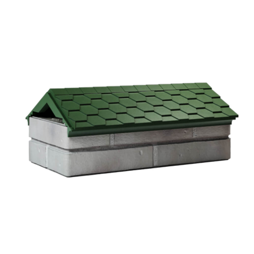 Парапет Zking Эверест Зеленый с посадкой на 1 кирпич (200/225/255мм) Куйбышев фото