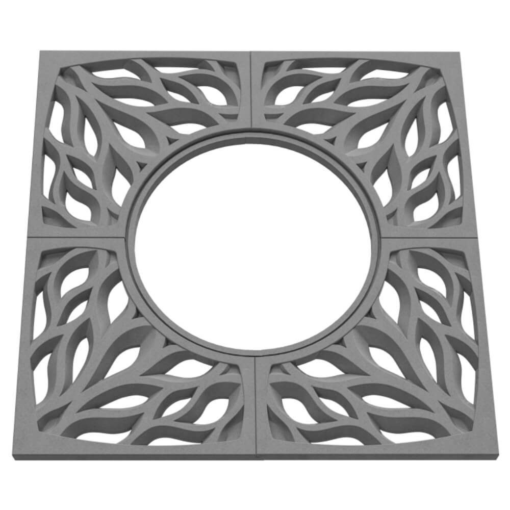 Приствольная решетка для дерева ZKING CRUST 1.2х1.2м Серая в Куйбышеве фото